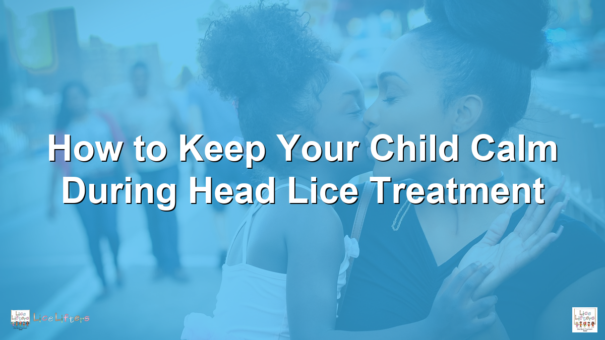 Mother and daughter smiling outdoors - calm and connected during head lice treatment