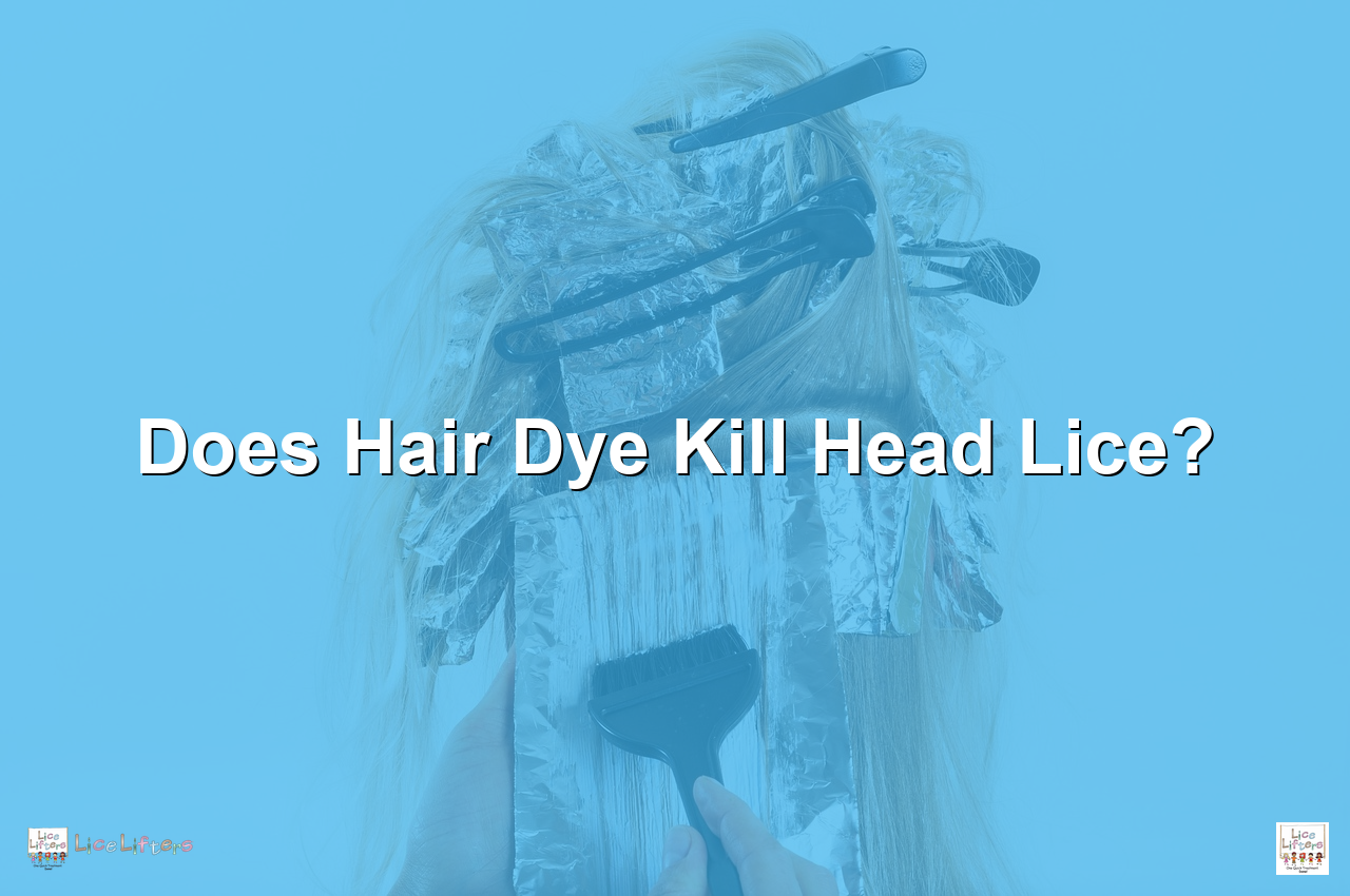 Hair dye application with foils - does hair dye kill lice